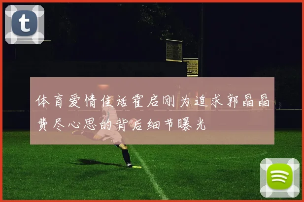 体育爱情佳话霍启刚为追求郭晶晶费尽心思的背后细节曝光